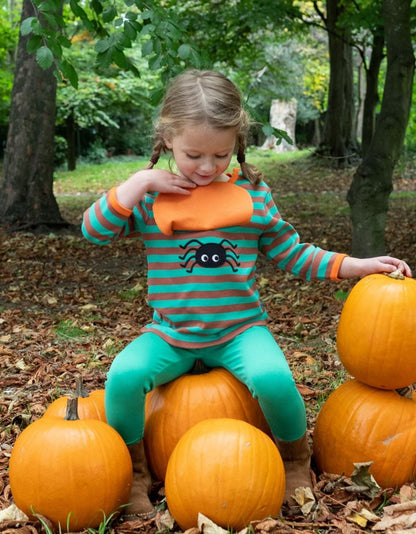 Organic Pumpkin Applique T-Shirt by Toby Tiger | Kiddykind