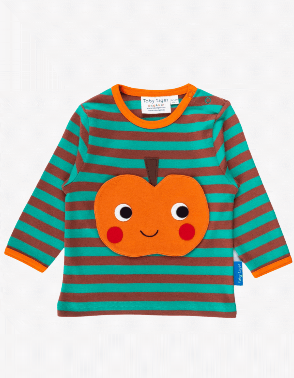 Organic Pumpkin Applique T-Shirt by Toby Tiger | Kiddykind