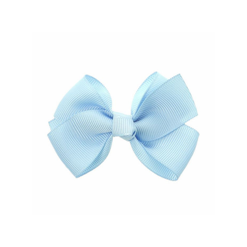Medium Bow Clip - Baby Blue
