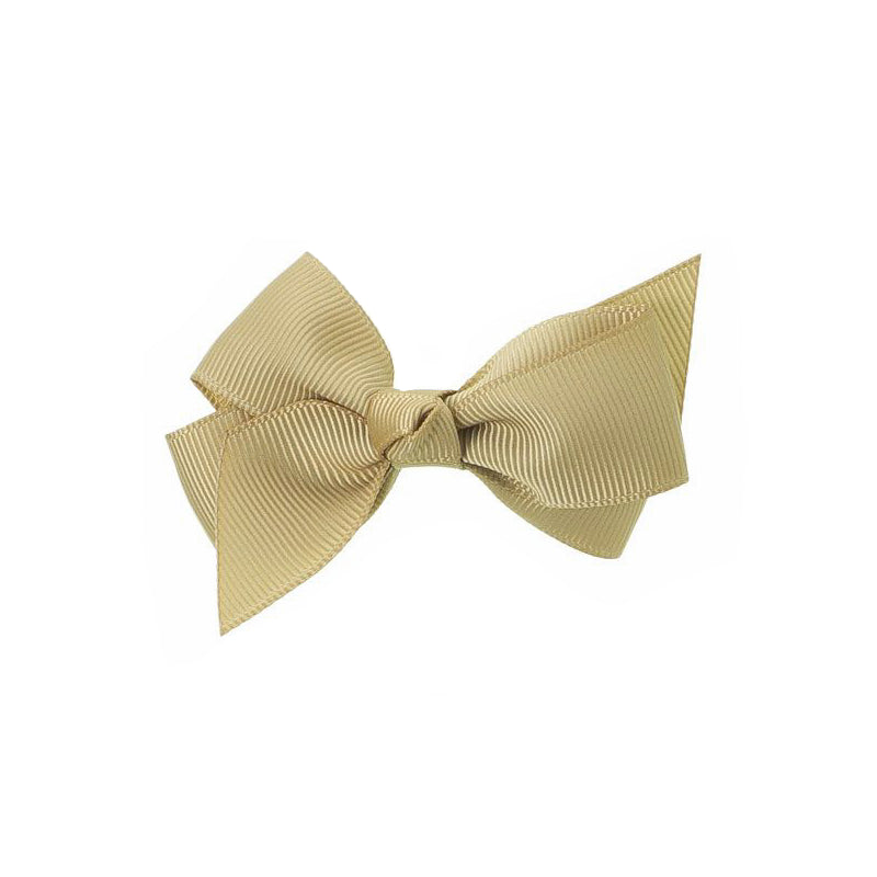 Medium Bow Clip - Beige