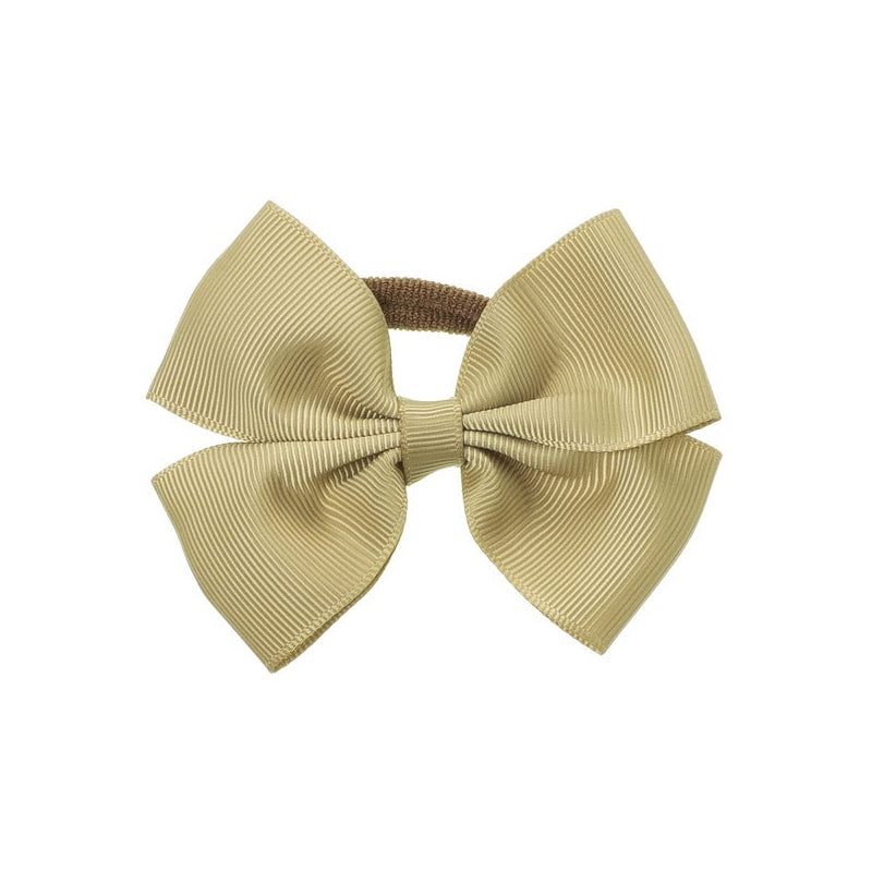 Medium Bow Hair Tie - Beige