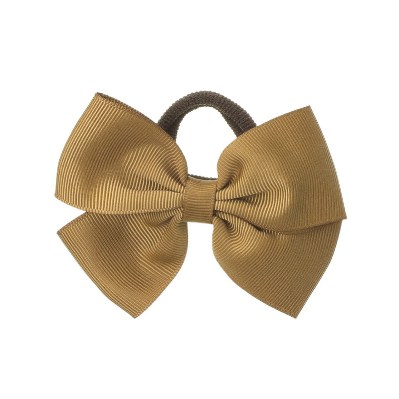 Medium Bow Hair Tie - Camel