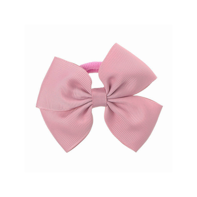 Medium Bow Hair Tie - Dusty Pink