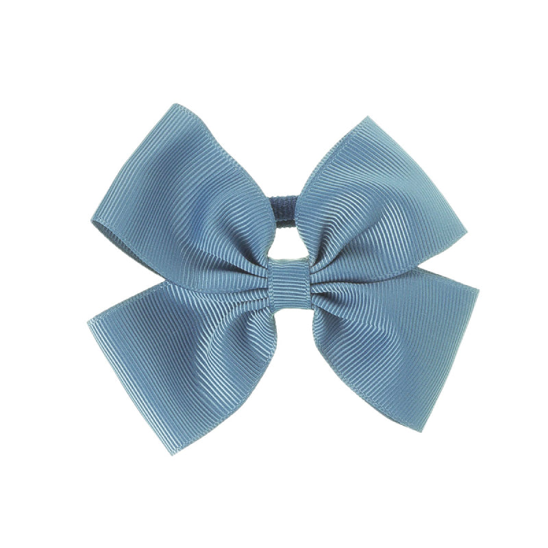 Medium Bow Hair Tie - French Blue