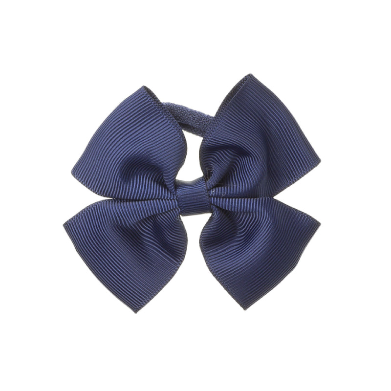 Medium Bow Hair Tie - Navy Blue