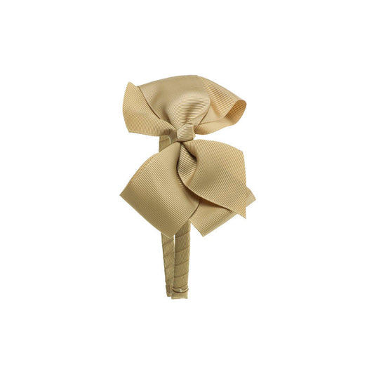 Big Bow Hairband - Beige by Beatrice and Bee, vetted by KIDDYKIND