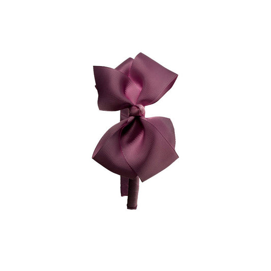 Big Bow Hairband - Burgundy by Beatrice and Bee, vetted by KIDDYKIND