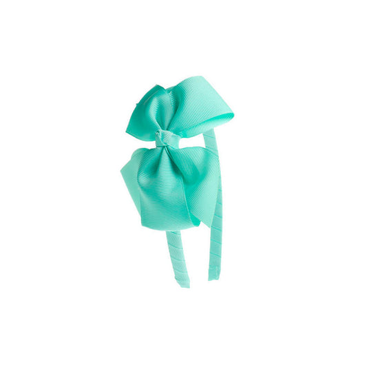 Big Bow Hairband - Mint by Beatrice and Bee, vetted by KIDDYKIND