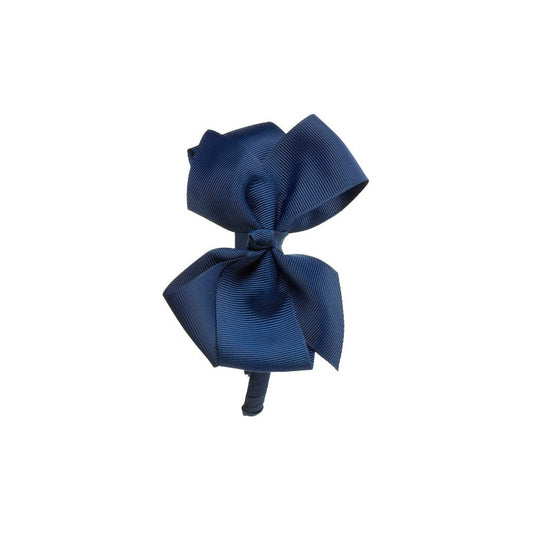 Big Bow Hairband - Navy Blue by Beatrice and Bee, vetted by KIDDYKIND