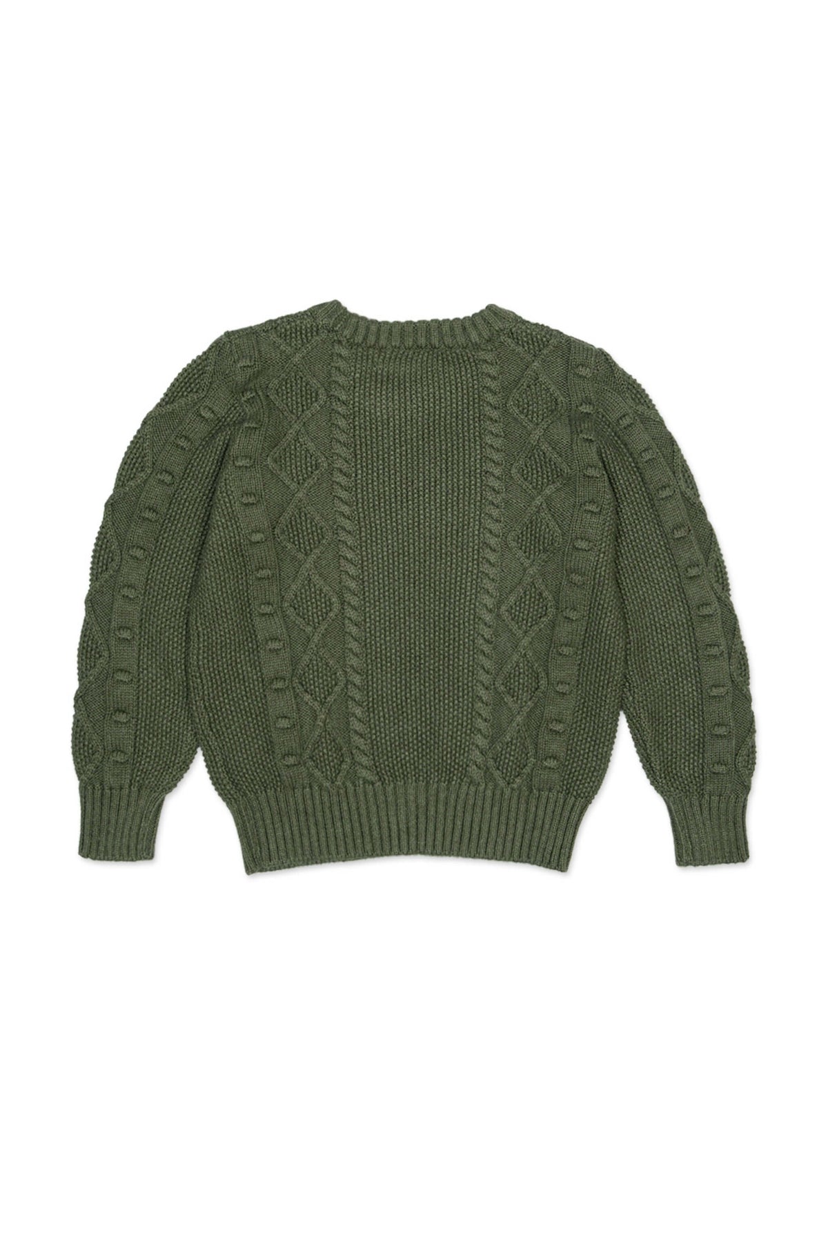 Cable Popcorn Jumper | Avocado