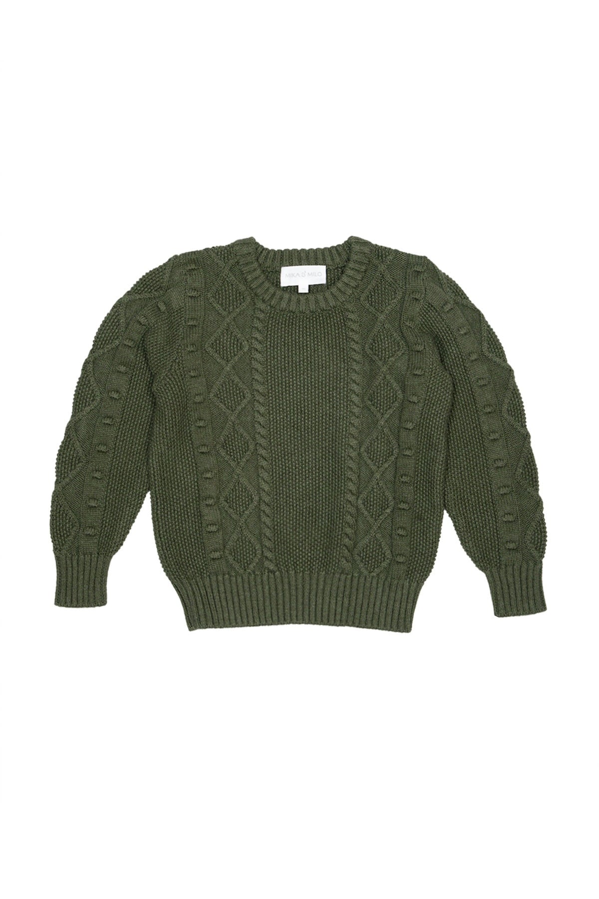 Cable Popcorn Jumper | Avocado