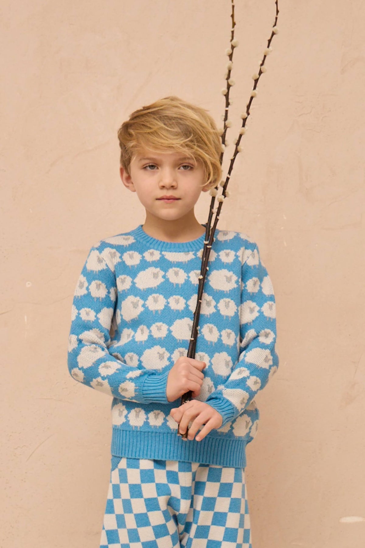 Flock of Sheep Jumper | Iceland Blue