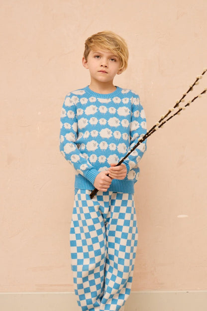 Flock of Sheep Jumper | Iceland Blue