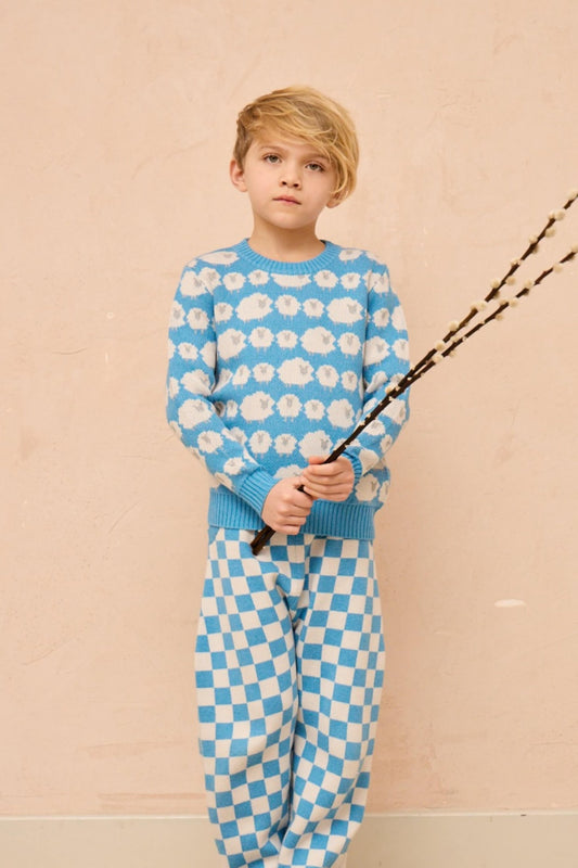 Flock of Sheep Jumper | Iceland Blue