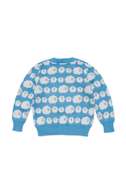 Flock of Sheep Jumper | Iceland Blue