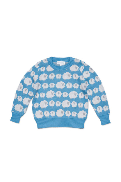 Flock of Sheep Jumper | Iceland Blue