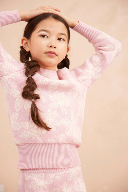Chestnut Leaves Jumper | Bubble Gum