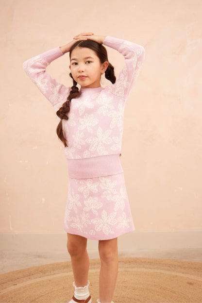 Chestnut Leaves Skirt | Bubble Gum