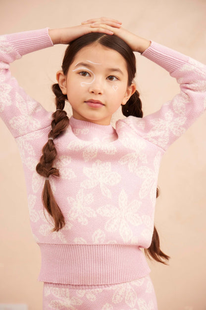 Chestnut Leaves Jumper | Bubble Gum