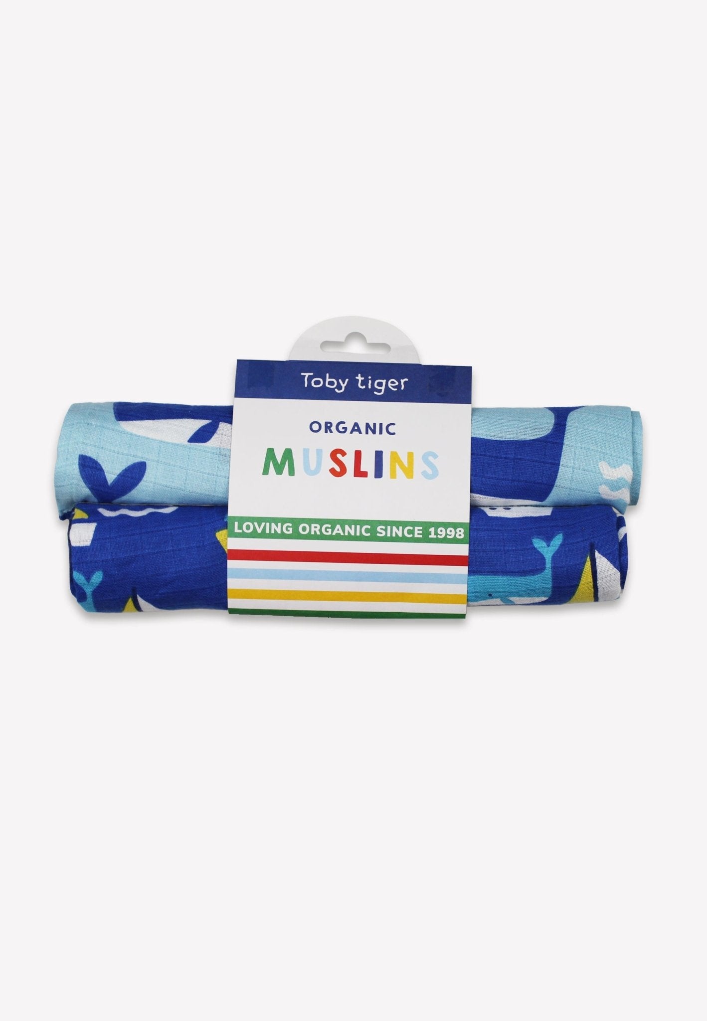 Organic St Ives Print 2 Pack Muslins | organic cotton kids pyjamas UK