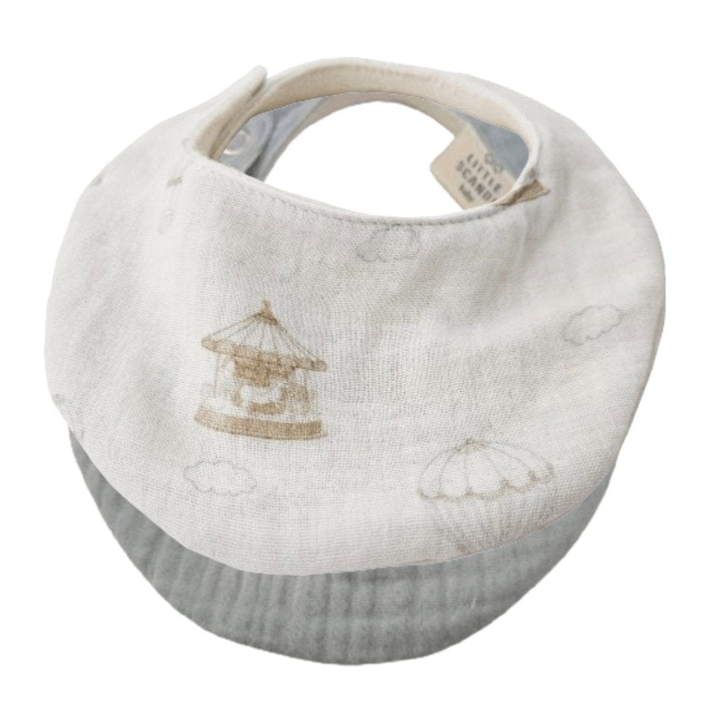 Mohair + Carousel Waterproof Bib Set - Little Scandi baby