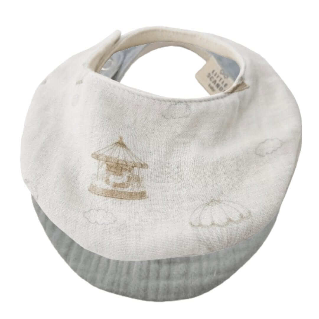 Mohair + Carousel Waterproof Bib Set