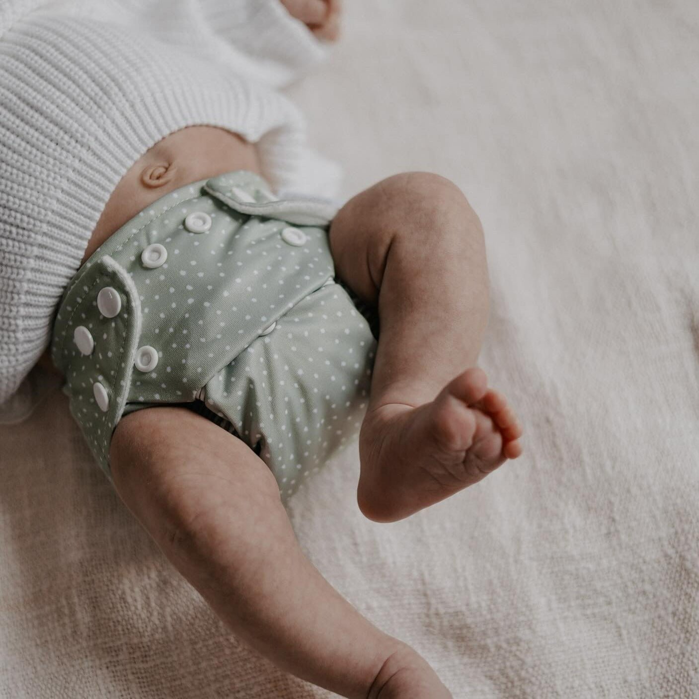 Newborn Reusable Cloth Nappy - Meadow