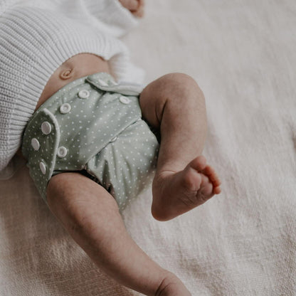 Newborn Reusable Cloth Nappy - Meadow