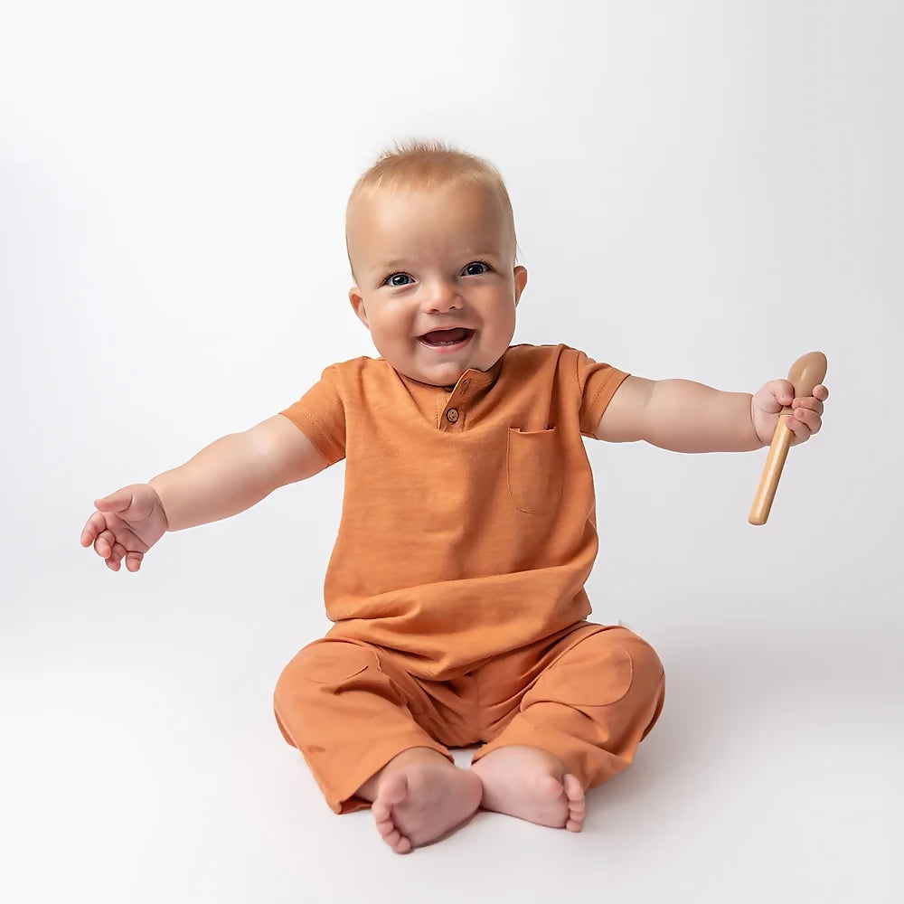 organic cotton kids t-shirt with marine print, seaweed and kelp print baby t-shirt organic cotton