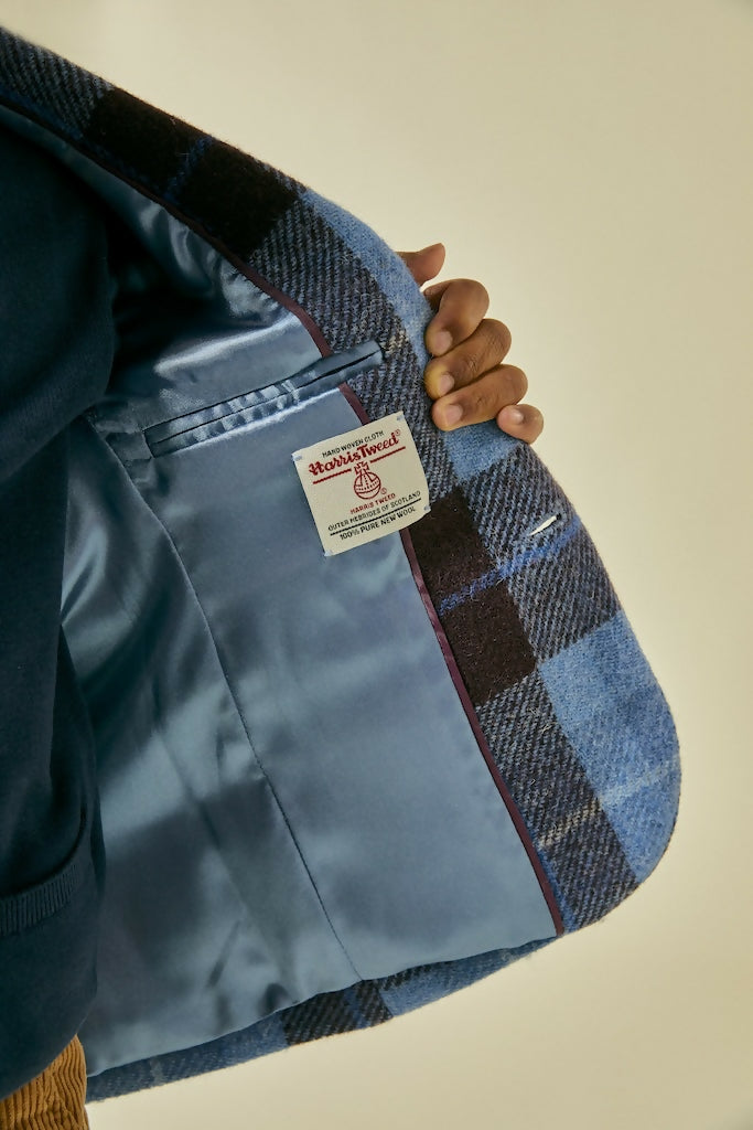 Best Bear Tweed Blazer in Blue three