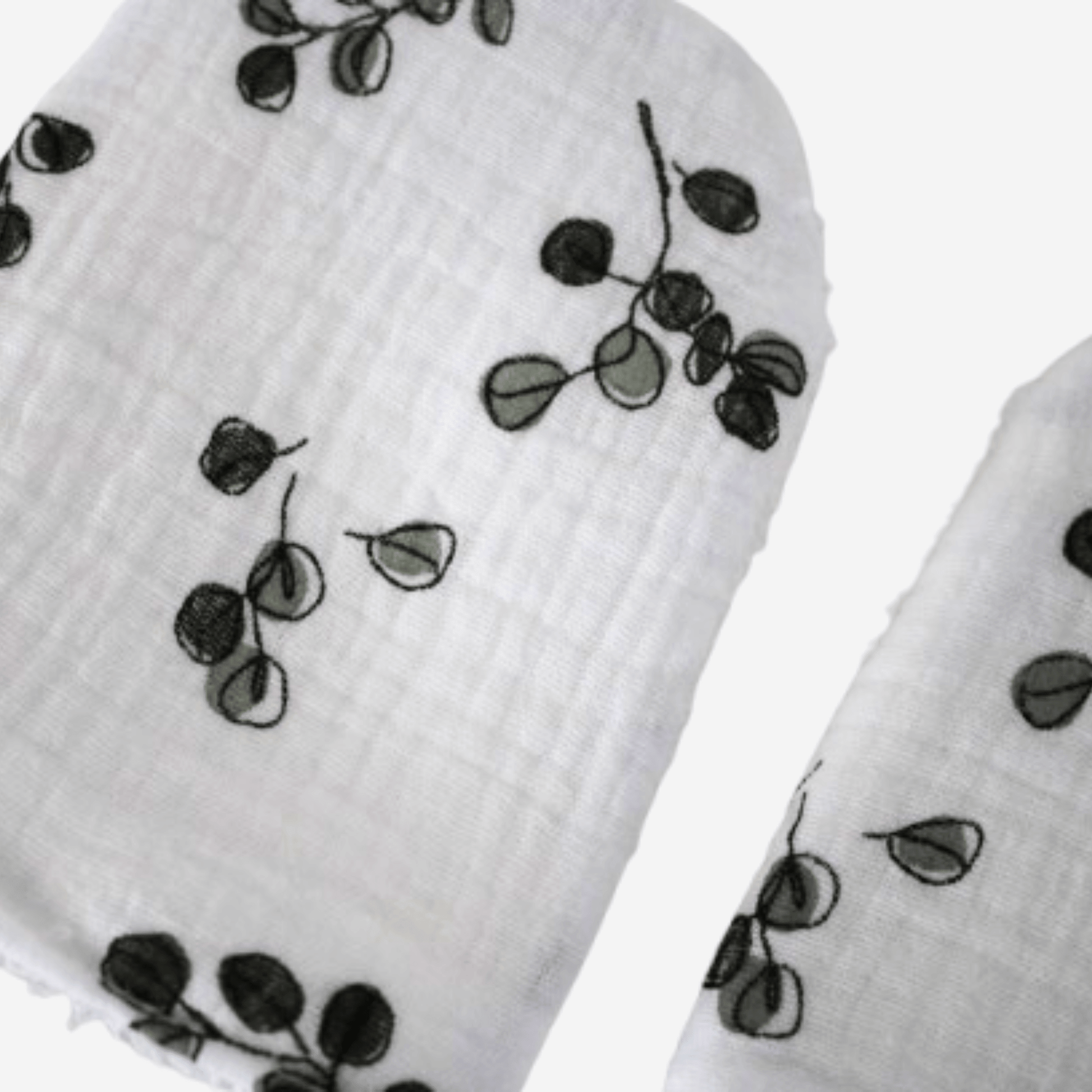 Oeko Tex Baby Leafy Baby Mitts Bath Mitts Bathing Cleaning Mitts Gloves - Little Scandi baby