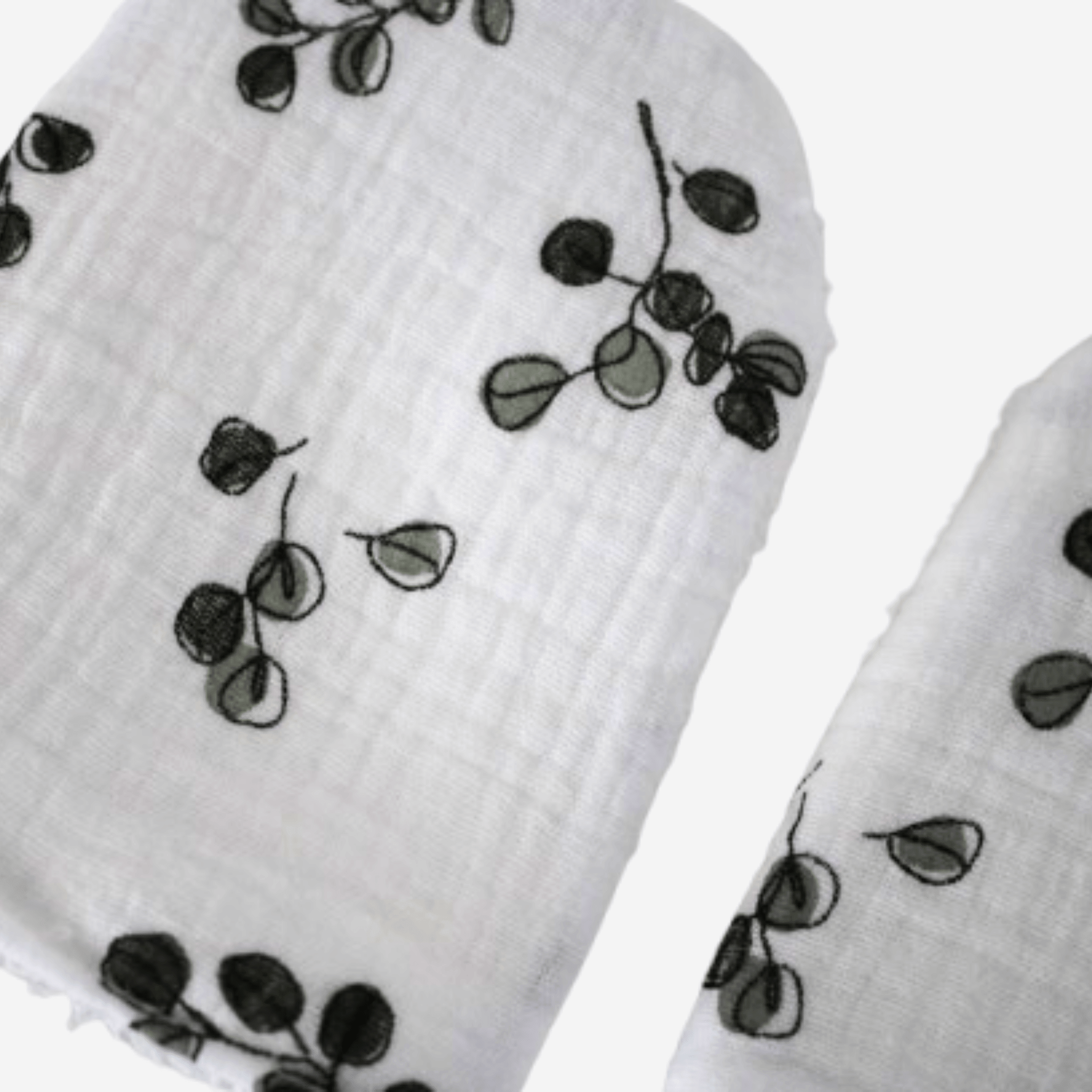 Oeko Tex Baby Leafy Baby Mitts Bath Mitts Bathing Cleaning Mitts Gloves - Little Scandi baby