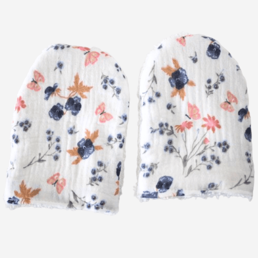 Gentians Garden Baby Bath Mitts