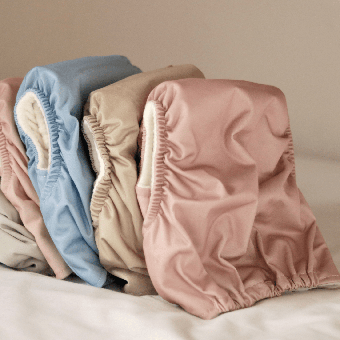 One Size All-In-One Reusable Cloth Nappy - Dusty Rose