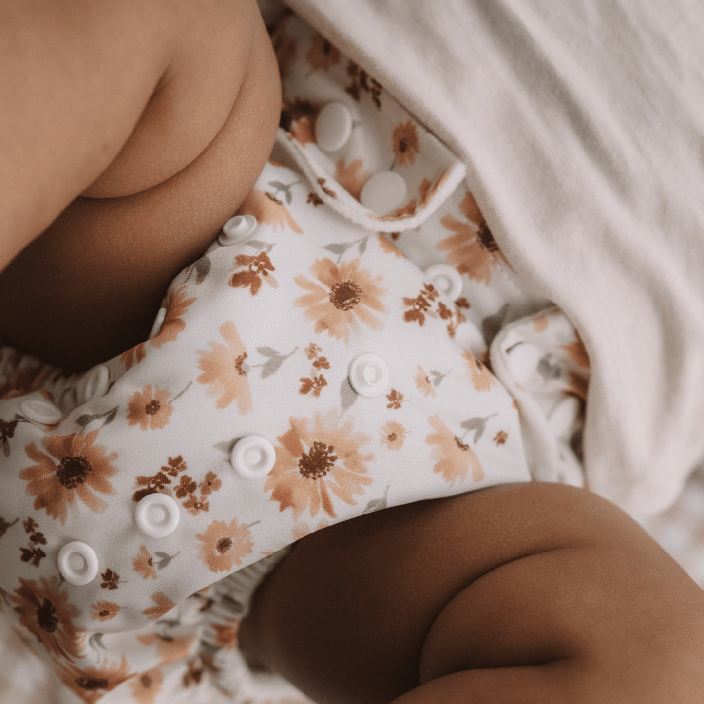 One Size All-In-One Reusable Cloth Nappy - Meadow