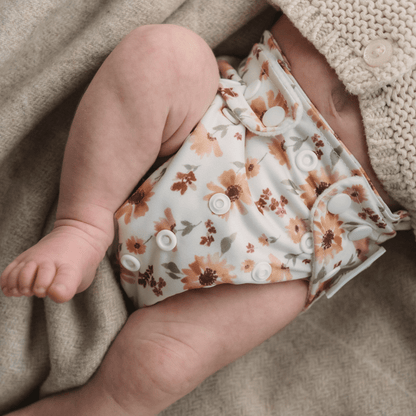 One Size All-In-One Reusable Cloth Nappy - Meadow