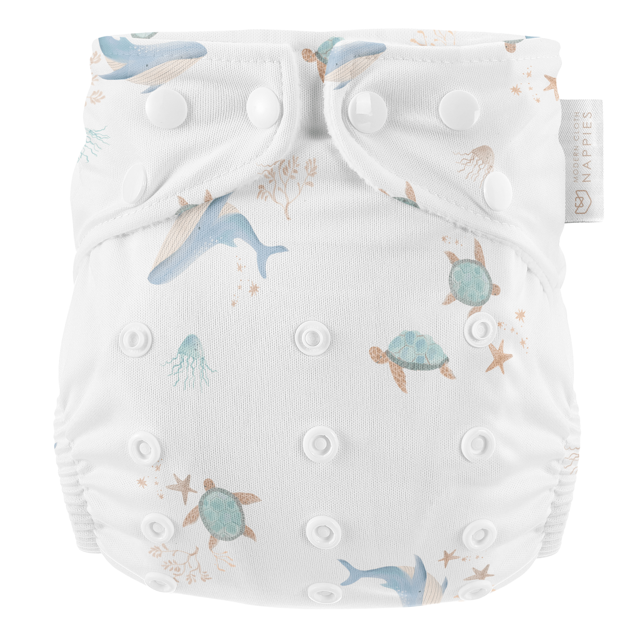 One Size Baby to Toddler Reusable Swim Nappies - Ocean Cuddles
