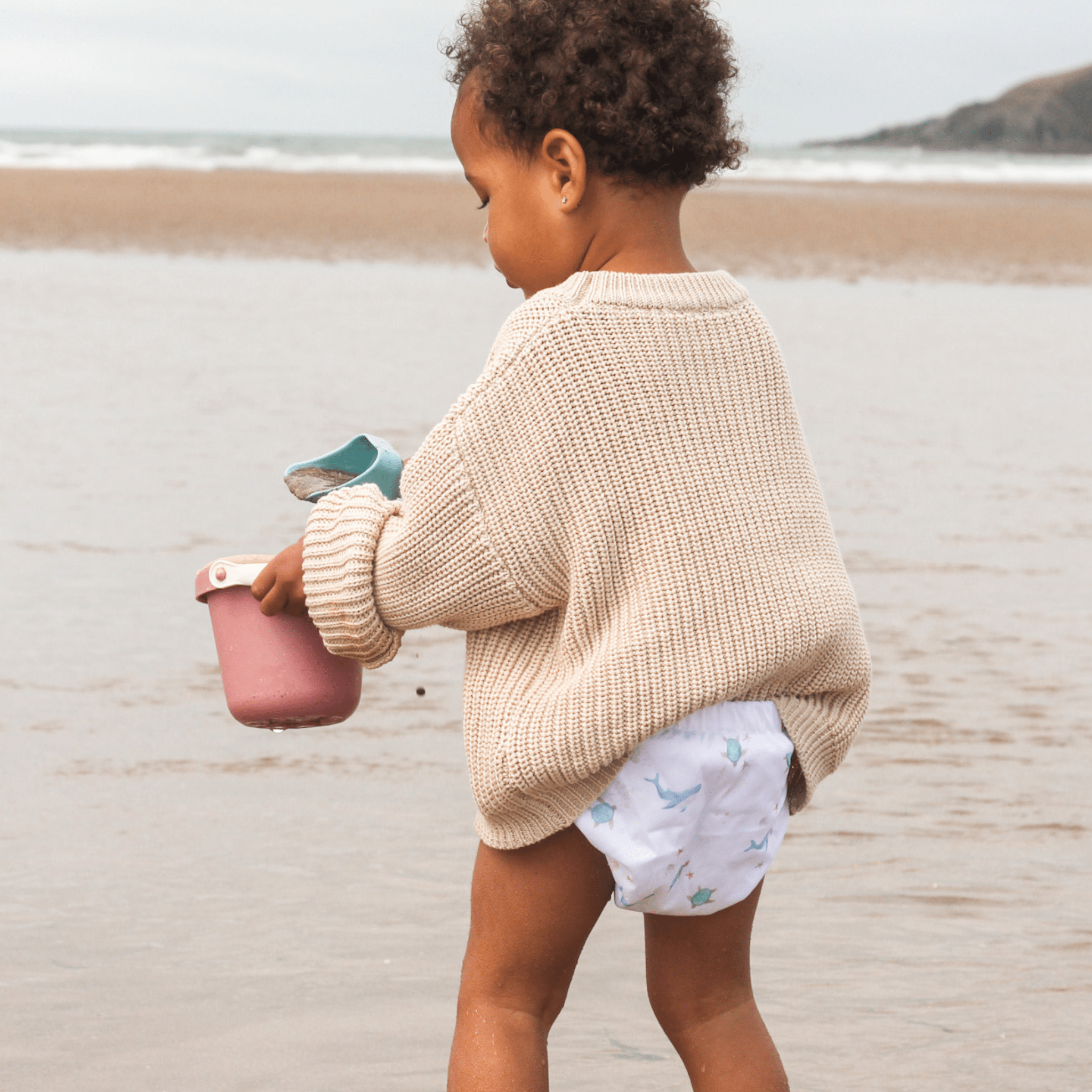 One Size Baby to Toddler Reusable Swim Nappies - Ocean Cuddles