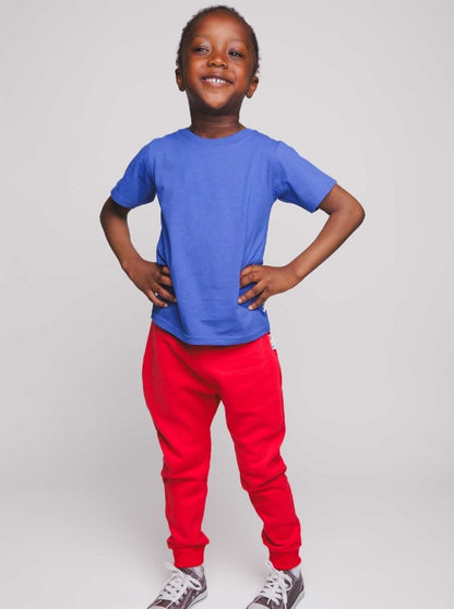 Red - Ultra - Soft and Comfy Kids Joggers - Hues Clothing