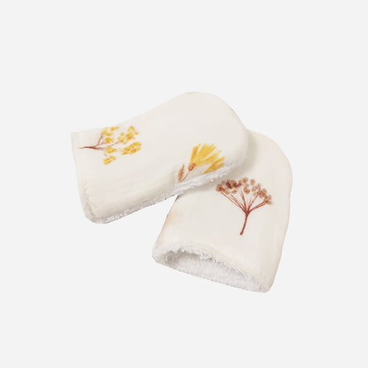 Small Organic Baby Bath Mittens
