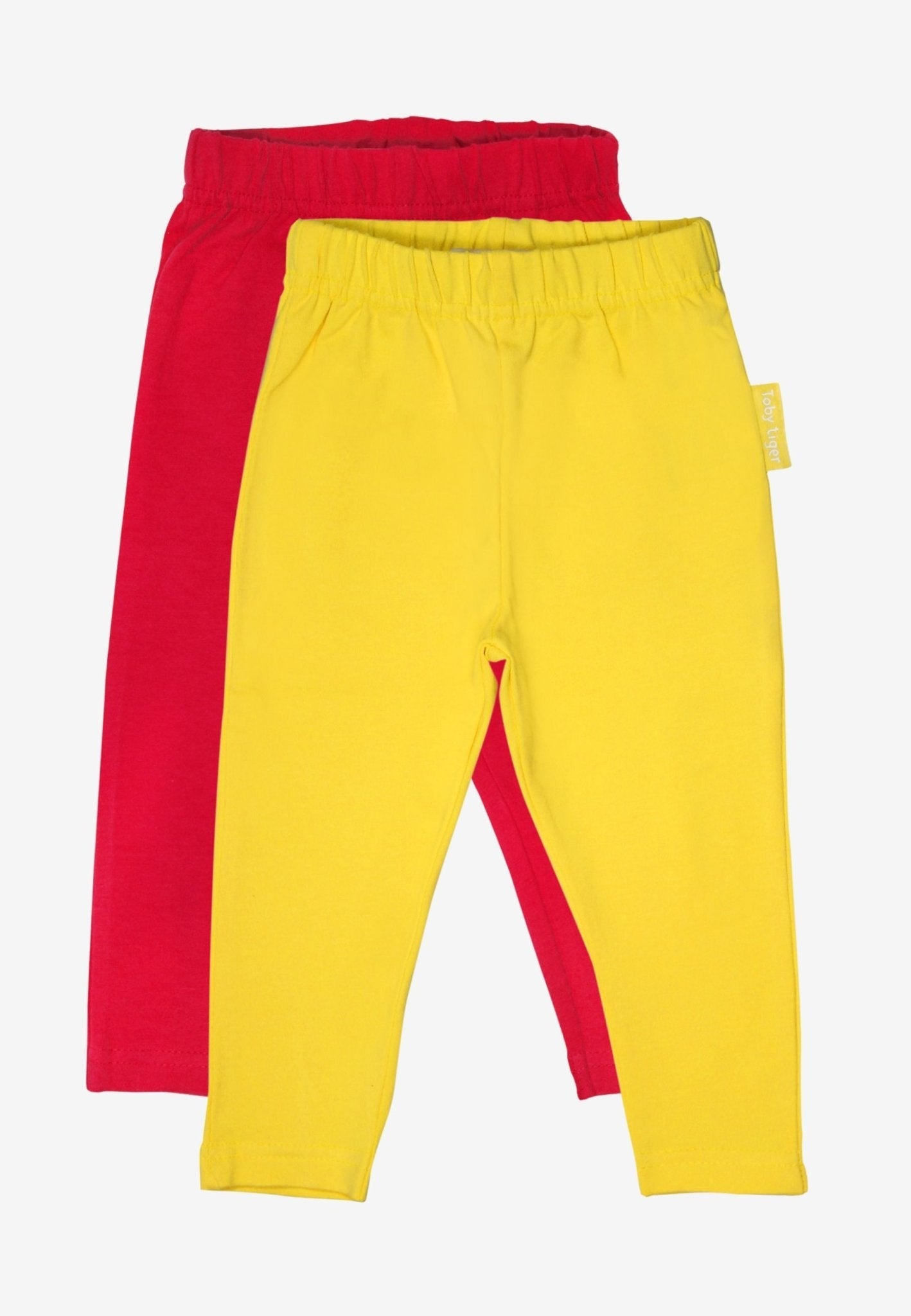 Organic Basic Leggings Bundle - Red & Yellow
