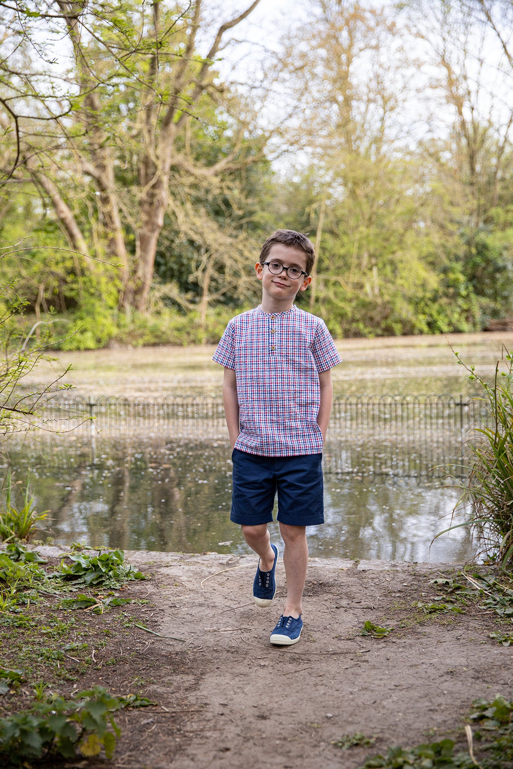 Paul Boy Shorts - Navy
