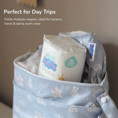 Peppa Pig Grab & Go Nappy Wet Bag - Moons & Stars