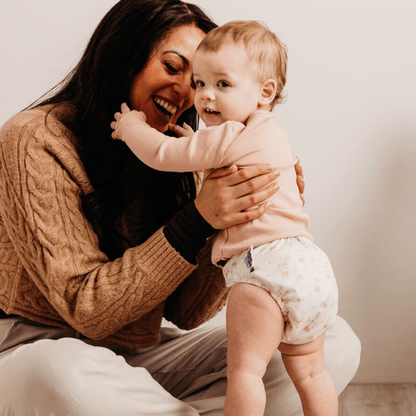 Peppa Pig One Size All-In-One Reusable Cloth Nappy - Pink Rainbows