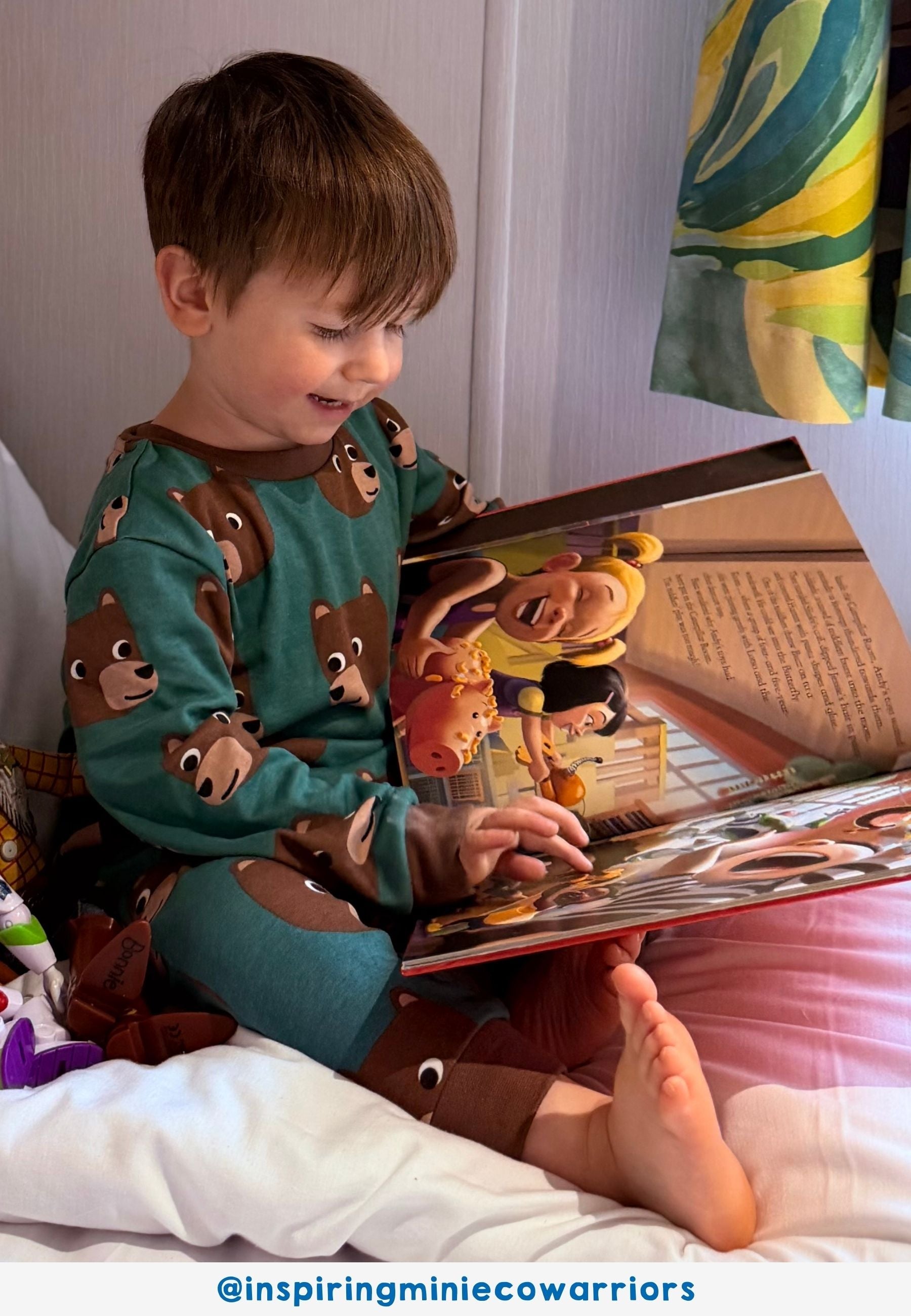 Organic Brown Bear Print Pyjamas