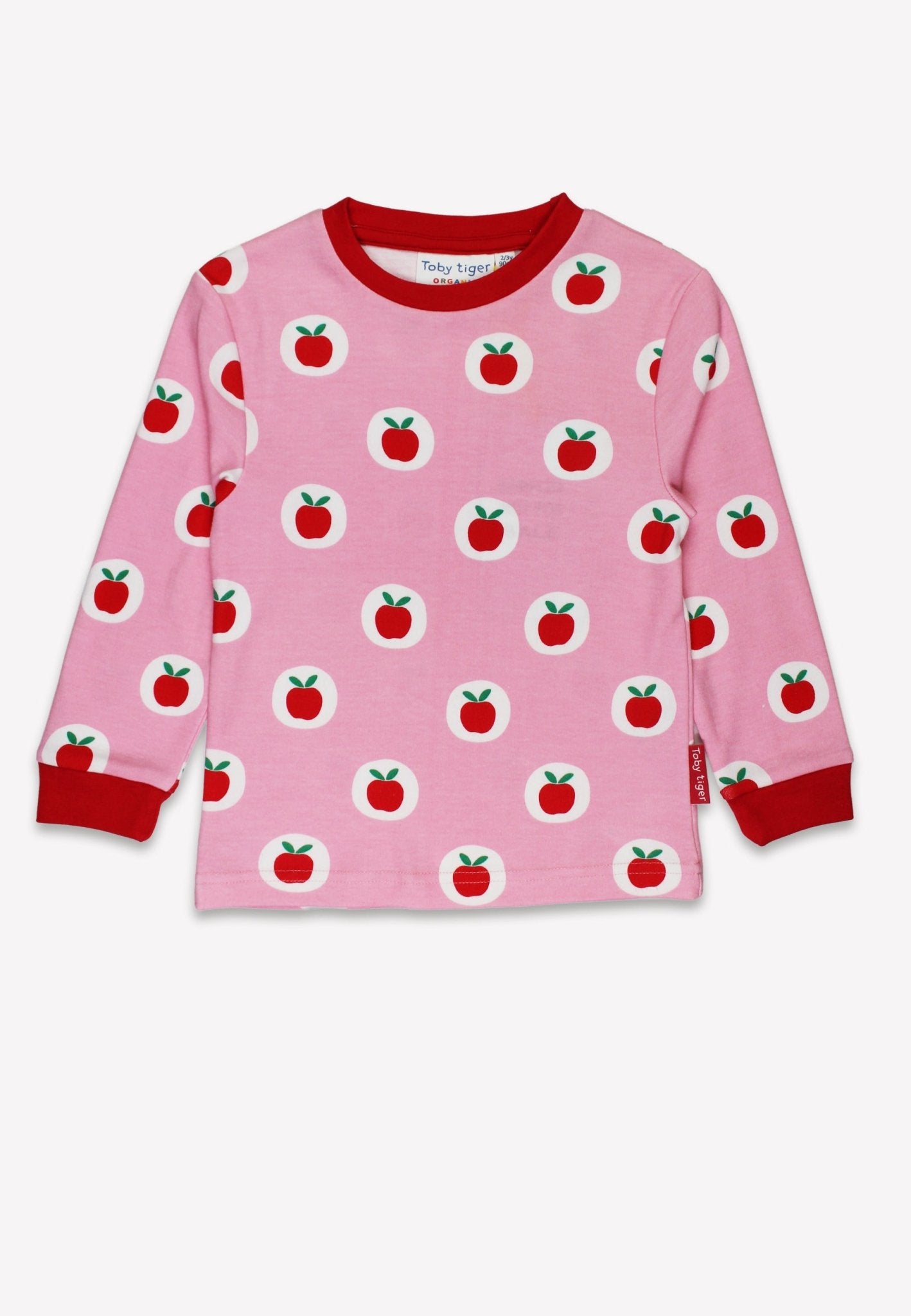 Organic Apple Print Pyjamas - Toby Tiger
