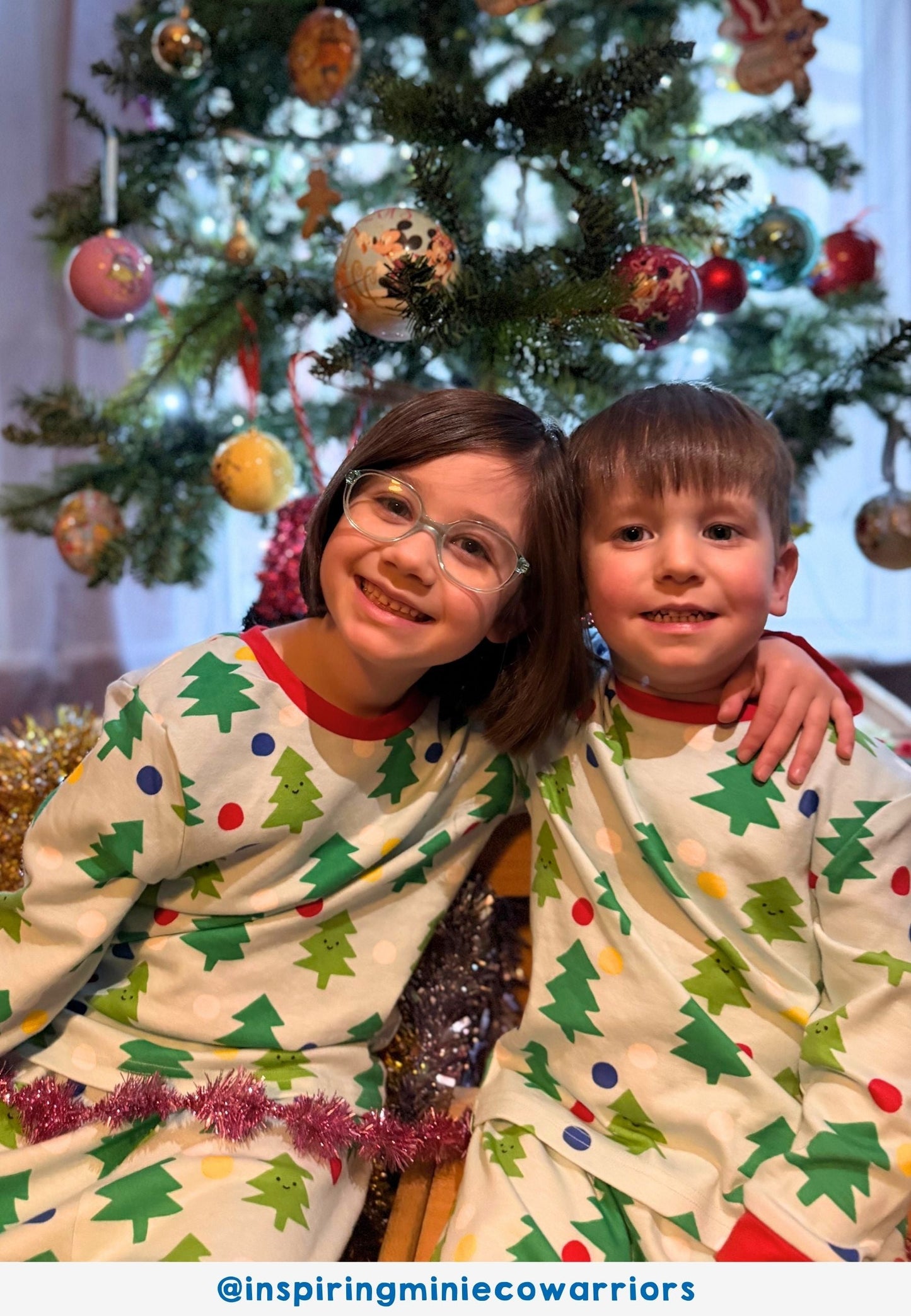 Organic Christmas Tree Print Pyjamas