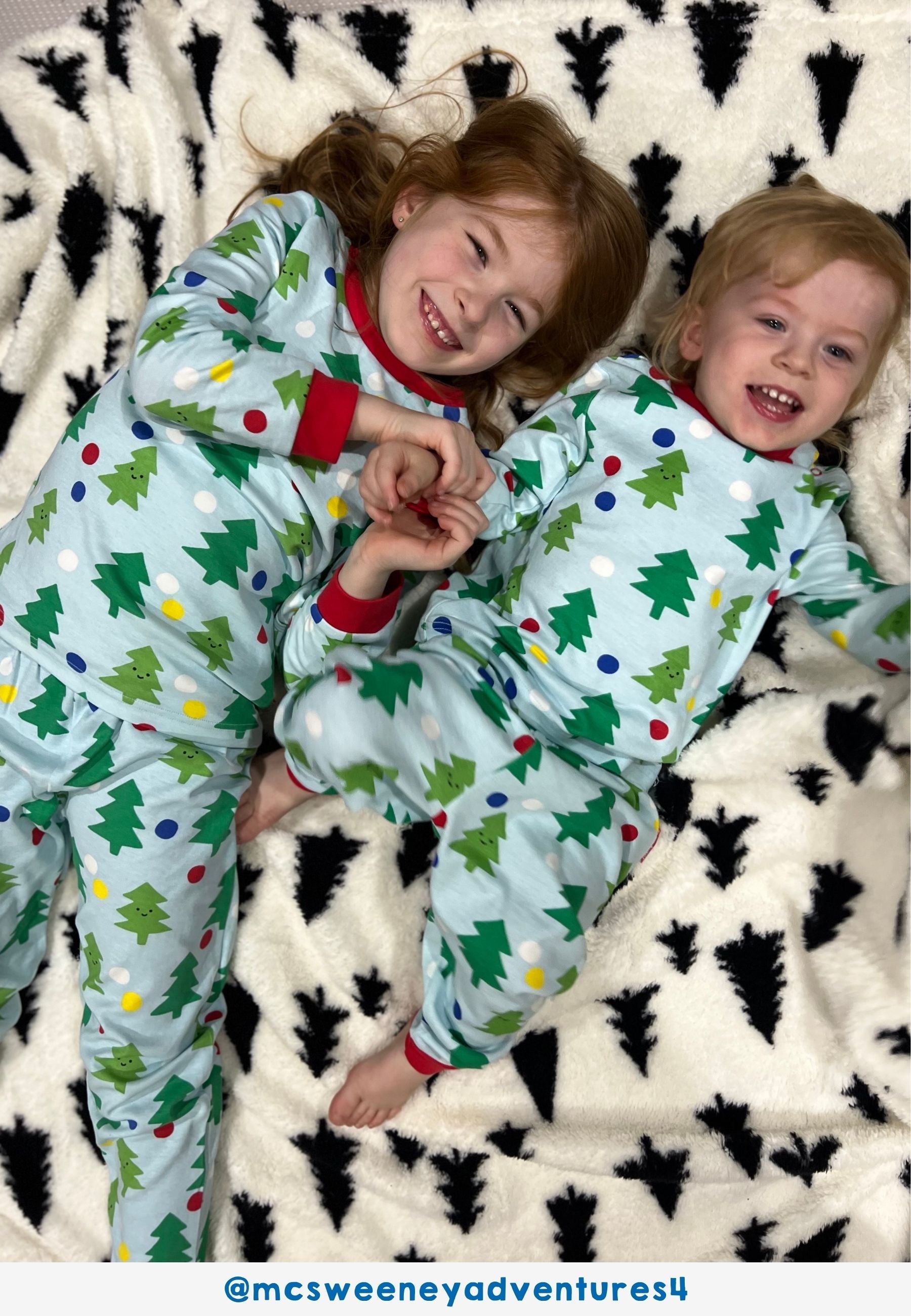 Organic Christmas Tree Print Pyjamas
