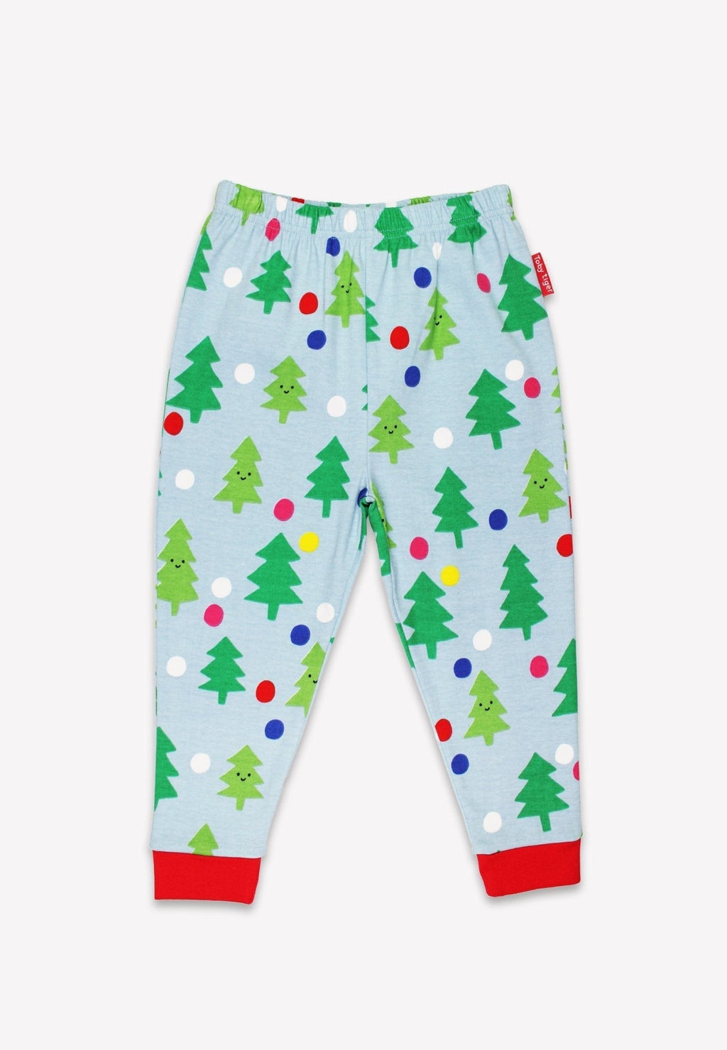 Organic Christmas Tree Print Pyjamas - Toby Tiger