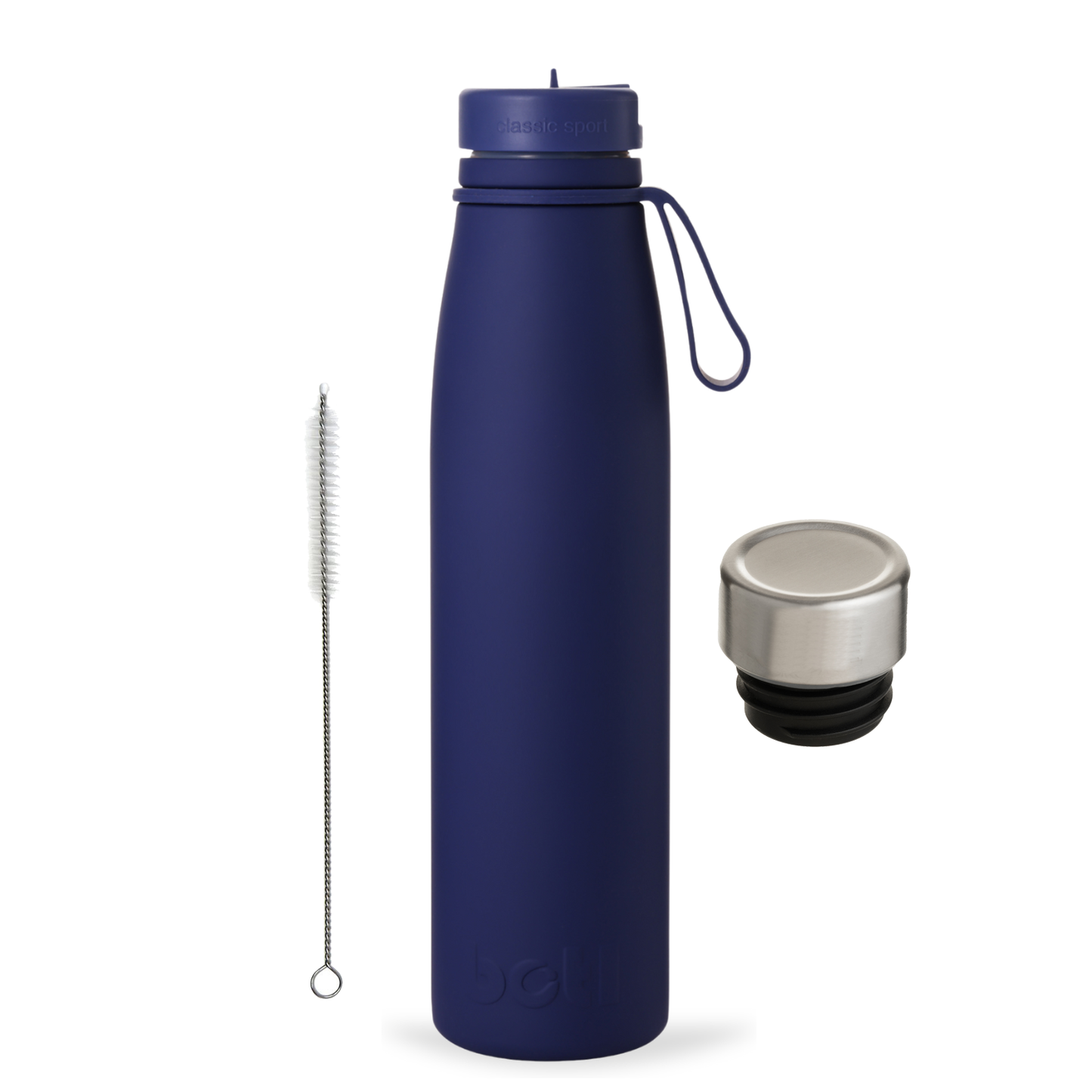 Eco kids bottle: 800ml Stainless Steel Insulated Bottle With Straw, Screw Cap & Brush | Evolution V2 | BOTL | One Green Bottle UK